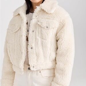 Levi's Women's Off-White Teddy Jacket